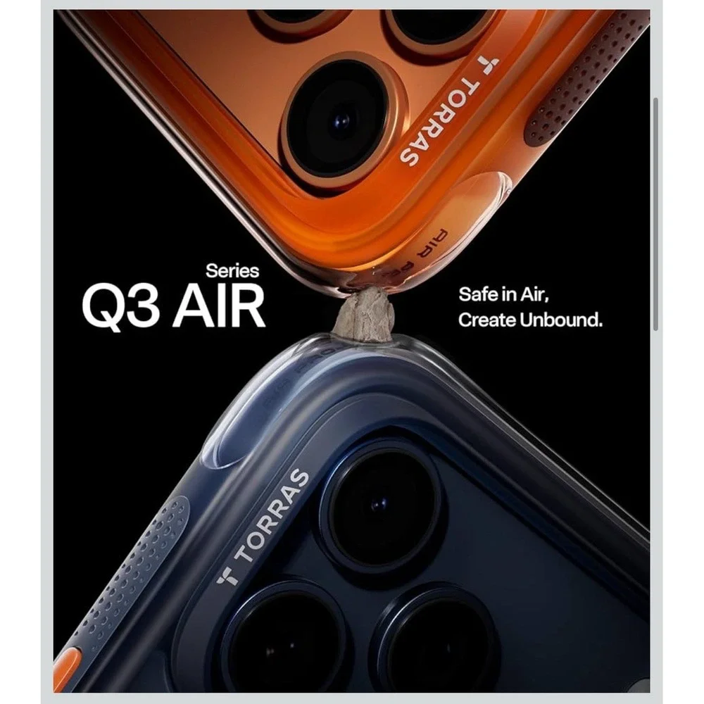 TORRAS Ostand Q3 Air‎ for iPhone 17 Pro Case 6.3'' with Stronger Magnetic Stand